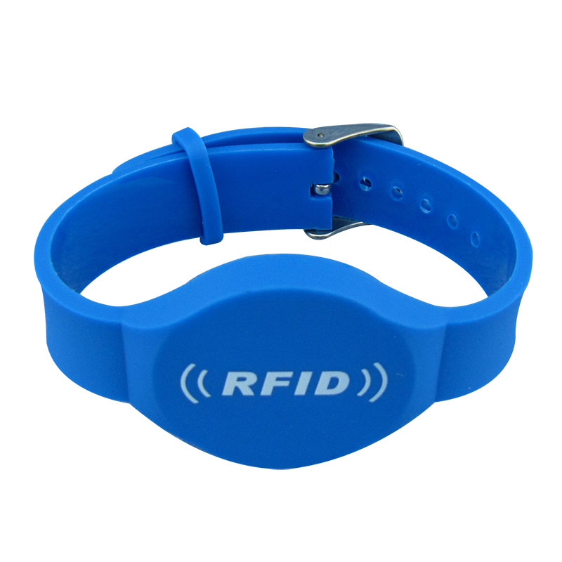 13.56MHZ MF boleh Programmable Waterproof Ic Rfid PVC Gelang Getah Untuk Sauna